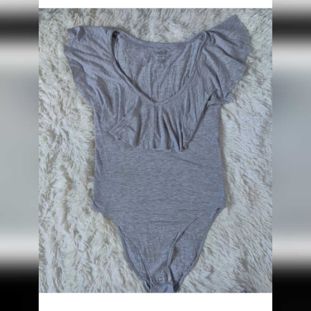 Aerie Gray Bodysuit